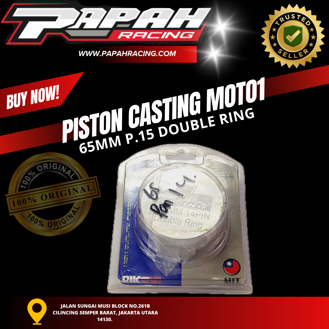 PISTON CASTING MOTO1 65 PEN 14 Double Ring 